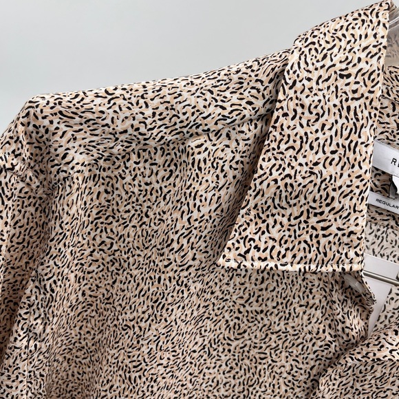 Reiss Men's Blanca Regular Fit Abstract Print Button up Shirt - Size Large - Picture 5 of 10